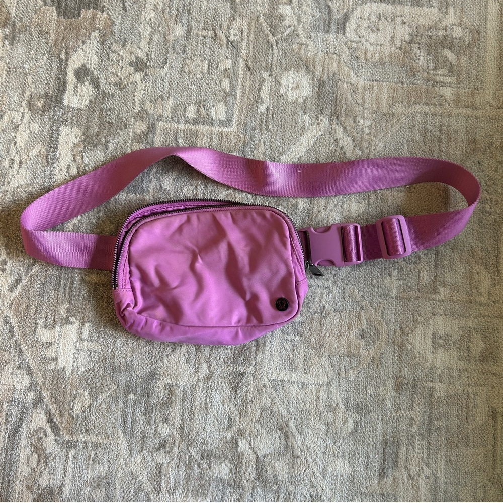 Pink lululemon belt bag